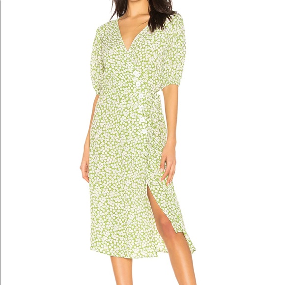 faithfull the brand marta midi dress NWT Faithfull the Brand Marta Midi Dress Sz 4 Floral Z522-3
